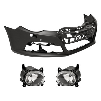 TruParts® - 3-Piece (Front Bumper Cover, Driver and Passenger Side Fog Light) (Standard Line)