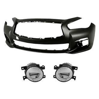 TruParts® - 3-Piece (Front Bumper Cover, Driver and Passenger Side Fog Light) (Standard Line)