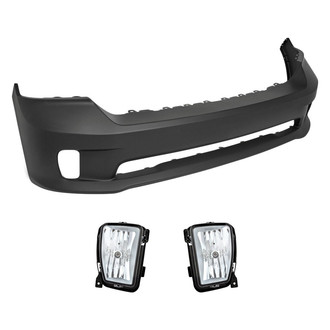 TruParts® - 3-Piece (Front Bumper Cover, Driver and Passenger Side Fog Light) (Standard Line)