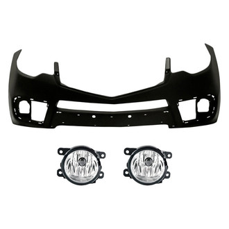 TruParts® - 3-Piece (Front Bumper Cover, Driver and Passenger Side Fog Light) (Standard Line)