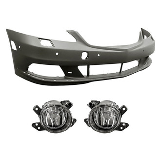 TruParts® - 3-Piece (Front Bumper Cover, Driver and Passenger Side Fog Light) (Standard Line)