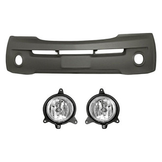 TruParts® - 3-Piece (Front Bumper Cover, Driver and Passenger Side Fog Light) (Standard Line)