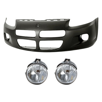 TruParts® - 3-Piece (Front Bumper Cover, Driver and Passenger Side Fog Light) (Standard Line)