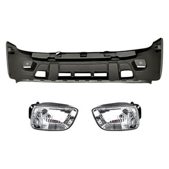 TruParts® - 3-Piece (Front Bumper Cover, Driver and Passenger Side Fog Light) (Standard Line)
