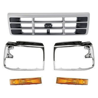 TruParts® - 5-Piece (Grille, Front Driver and Passenger Side Turn Signal/Parking Light, Driver and Passenger Side Headlight Bezel) (Standard Line)