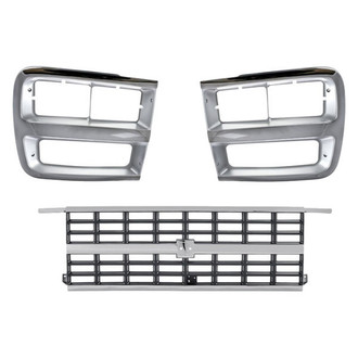 TruParts® - 3-Piece (Grille, Driver and Passenger Side Headlight Bezel) (Standard Line)