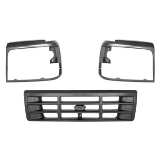 TruParts® - 3-Piece (Center Grille, Driver and Passenger Side Headlight Bezel) (Standard Line)