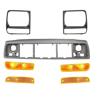 TruParts® - 7-Piece (Front Driver and Passenger Side Turn Signal/Parking Light, Header Panel, Driver and Passenger Side Headlight Bezel, Front Driver and Passenger Side Side Marker Light) (Standard Line)