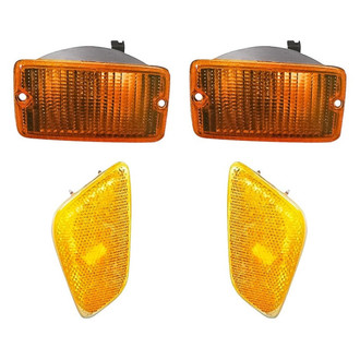 TruParts® - 4-Piece Kit (Driver and Passenger Side Turn Signal/Parking Lights, Driver and Passenger Side Marker Lights) (Standard Line)