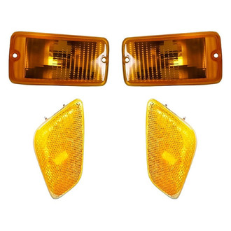 TruParts® - 4-Piece Kit (Driver and Passenger Side Marker Lights, Driver and Passenger Side Turn Signal/Parking Lights) (Standard Line)