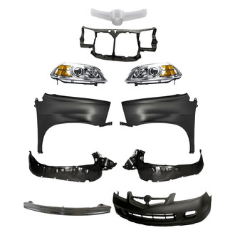 TruParts® - 10-Piece Kit (Headlights, Front Bumper Cover, Front Bumper Reinforcement, Grille Bar, Front Driver and Passenger Side Fenders, Front Driver and Passenger Side Fender Liners, Radiator Support) (Standard Line)
