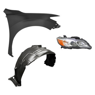 TruParts® - 3-Piece Kit (Passenger Side Headlight, Front Passenger Side Fender, Front Passenger Side Fender Liner) (Standard Line)