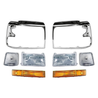 TruParts® - 8-Piece Kit (Driver and Passenger Side Headlights, Driver and Passenger Side Headlight Bezels, Driver and Passenger Side Turn Signal/Corner Lights, Driver and Passenger Side Turn Signal/Parking Lights) (Standard Line)