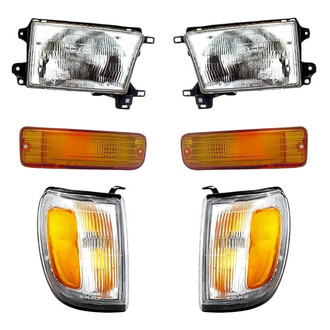 TruParts® - 6-Piece Kit (Driver and Passenger Side Headlights, Driver and Passenger Side Turn Signal/Corner Lights, Driver and Passenger Side Turn Signal/Parking Lights) (Standard Line)