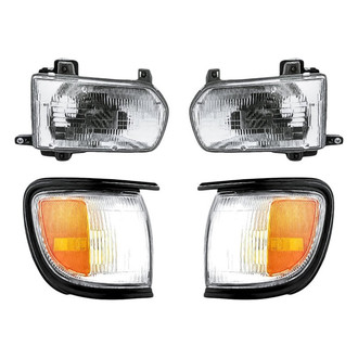 TruParts® - 4-Piece Kit (Driver and Passenger Side Headlights, Driver and Passenger Side Turn Signal/Corner Lights) (Standard Line)