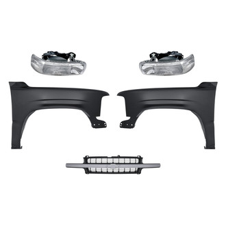 TruParts® - 5-Piece Kit (Driver and Passenger Side Headlights, Grille, Driver and Passenger Side Fenders) (Standard Line)