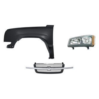TruParts® - 3-Piece Kit (Driver Side Headlight, Grille, Front Driver Side Fender) (Standard Line)