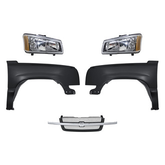 TruParts® - 5-Piece Kit (Driver and Passenger Side Headlights, Grille, Driver and Passenger Side Fenders) (Standard Line)