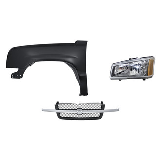 TruParts® - 3-Piece Kit (Driver Side Headlight, Grille, Front Driver Side Fender) (Standard Line)