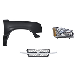TruParts® - 3-Piece Kit (Passenger Side Headlight, Grille, Front Passenger Side Fender) (Standard Line)