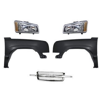 TruParts® - 5-Piece Kit (Driver and Passenger Side Headlights, Grille, Driver and Passenger Side Fenders) (Standard Line)