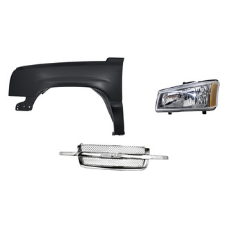 TruParts® - 3-Piece Kit (Driver Side Headlight, Grille, Front Driver Side Fender) (Standard Line)