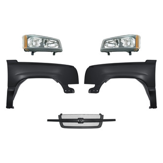 TruParts® - 5-Piece Kit (Driver and Passenger Side Headlights, Grille, Driver and Passenger Side Fenders) (Standard Line)