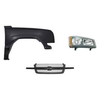 TruParts® - 3-Piece Kit (Passenger Side Headlight, Grille, Front Passenger Side Fender) (Standard Line)