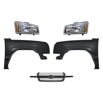 TruParts® - 5-Piece Kit (Driver and Passenger Side Headlights, Grille, Driver and Passenger Side Fenders) (Standard Line)