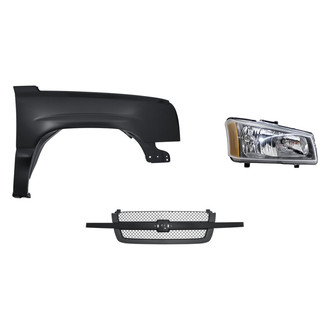 TruParts® - 3-Piece Kit (Passenger Side Headlight, Grille, Front Passenger Side Fender) (Standard Line)