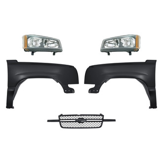 TruParts® - 5-Piece Kit (Driver and Passenger Side Headlights, Grille, Driver and Passenger Side Fenders) (Standard Line)