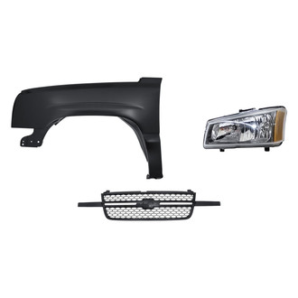 TruParts® - 3-Piece Kit (Driver Side Headlight, Grille, Front Driver Side Fender) (Standard Line)