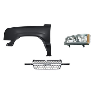 TruParts® - 3-Piece Kit (Driver Side Headlight, Grille, Front Driver Side Fender) (Standard Line)