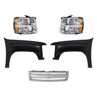 TruParts® - 5-Piece Kit (Driver and Passenger Side Headlights, Grille, Driver and Passenger Side Fenders) (Standard Line)