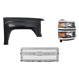 TruParts® - 3-Piece Kit (Passenger Side Headlight, Grille, Front Passenger Side Fender) (Standard Line)