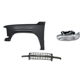 TruParts® - 3-Piece Kit (Driver Side Headlight, Grille, Front Driver Side Fender) (Standard Line)
