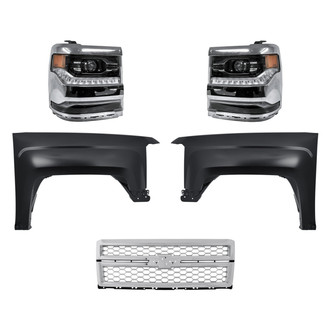 TruParts® - 5-Piece Kit (Driver and Passenger Side Headlights, Grille, Driver and Passenger Side Fenders) (Standard Line)