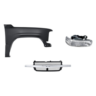 TruParts® - 3-Piece Kit (Passenger Side Headlight, Grille, Front Passenger Side Fender) (Standard Line)