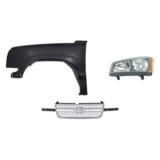 TruParts® - 3-Piece Kit (Driver Side Headlight, Grille, Front Driver Side Fender) (Standard Line)