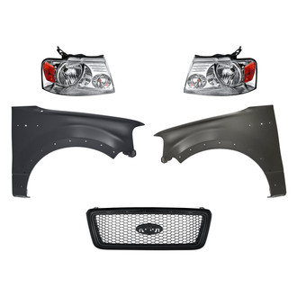 TruParts® - 5-Piece Kit (Driver and Passenger Side Headlights, Grille, Driver and Passenger Side Fenders) (Standard Line)