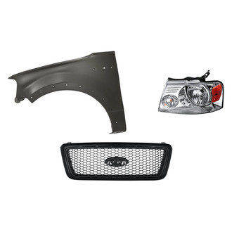 TruParts® - 3-Piece Kit (Driver Side Headlight, Grille, Front Driver Side Fender) (Standard Line)