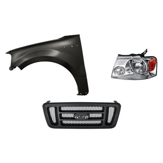 TruParts® - 3-Piece Kit (Driver Side Headlight, Grille, Front Driver Side Fender) (Standard Line)