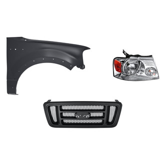 TruParts® - 3-Piece Kit (Passenger Side Headlight, Grille, Front Passenger Side Fender) (Standard Line)