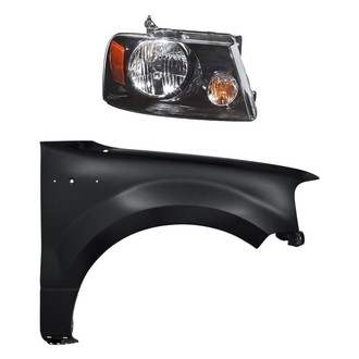 TruParts® - 2-Piece Kit (Passenger Side Headlight, Front Passenger Side Fender) (Standard Line)