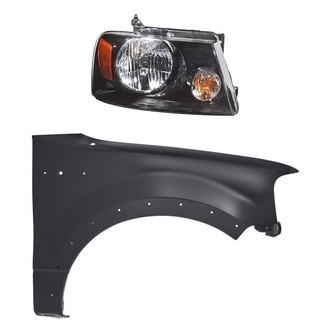 TruParts® - 2-Piece Kit (Passenger Side Headlight, Front Passenger Side Fender) (Standard Line)