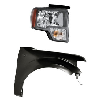 TruParts® - 2-Piece Kit (Passenger Side Headlight, Front Passenger Side Fender) (Standard Line)