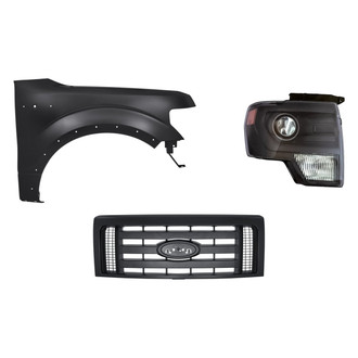 TruParts® - 3-Piece Kit (Passenger Side Headlight, Grille, Front Passenger Side Fender) (Standard Line)