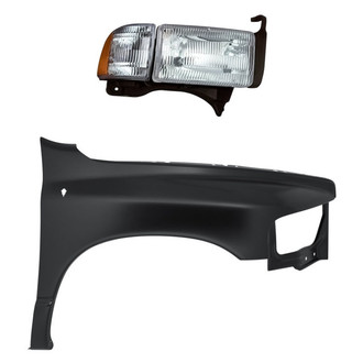 TruParts® - 2-Piece Kit (Passenger Side Headlight, Front Passenger Side Fender) (Standard Line)