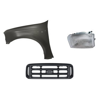 TruParts® - 3-Piece Kit (Driver Side Headlight, Grille, Front Driver Side Fender) (Standard Line)