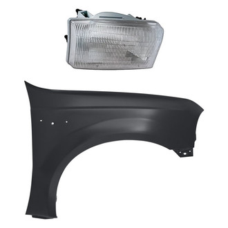 TruParts® - 2-Piece Kit (Passenger Side Headlight, Front Passenger Side Fender) (Standard Line)